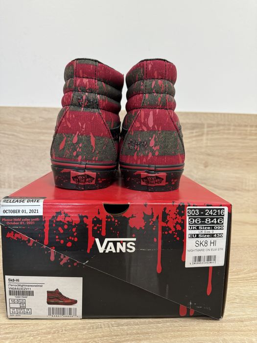 Vans  Sk8-Hi Nightmare on Elm Street Freddy Krueger marime EU43 US 10