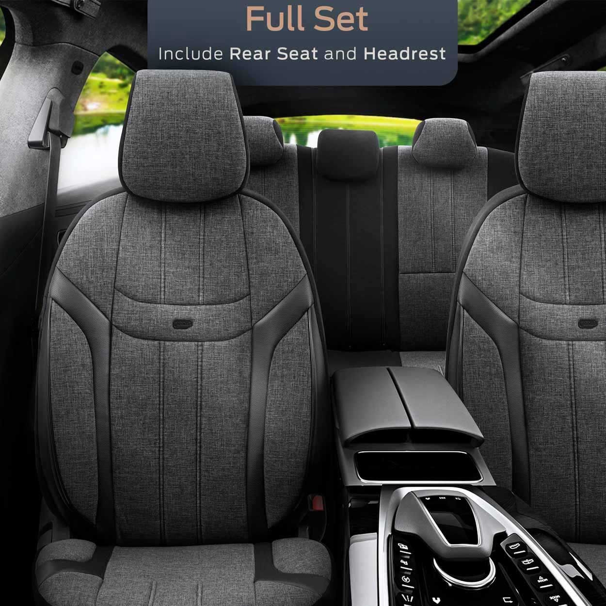 Set huse scaune Premium, Universale, fractionate Otom Swan 501 negru