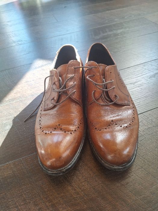 Pantofi maro Oxford piele marimea 42
