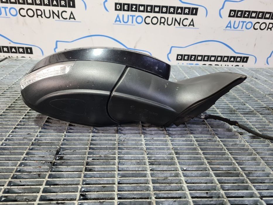 Oglinda dreapta Volkswagen Tiguan 5N Facelift 2011 - 2015 4 Usi NEGRU (863) Fara rabatare