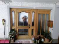 Usa intrare casa vila lemn geam termopan vitraliu H 215 x L 250 German
