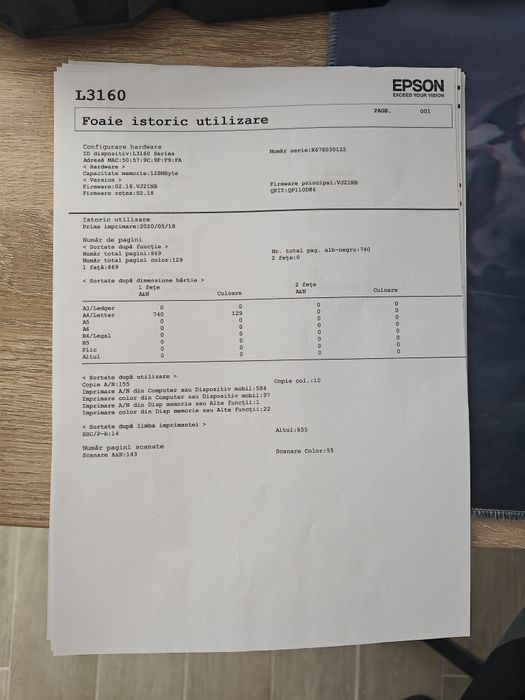 Imprimanta Epson L3160