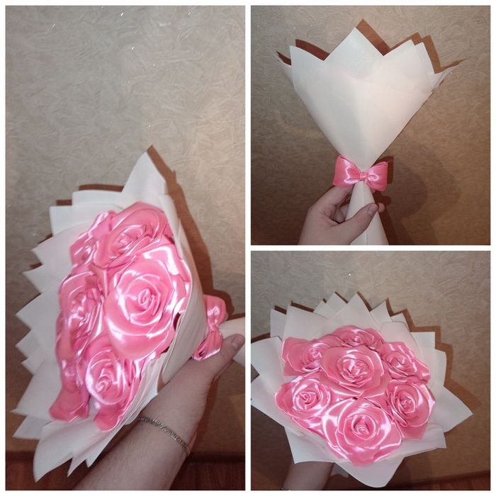 Букет из 7 атластных роз