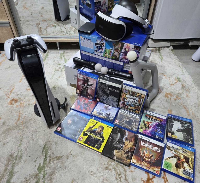 Playstation 5 + PS VR + Hard extern PS + jocuri