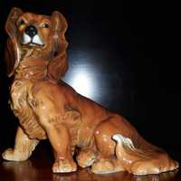 Karl Ens. Dachshund dog figurine.