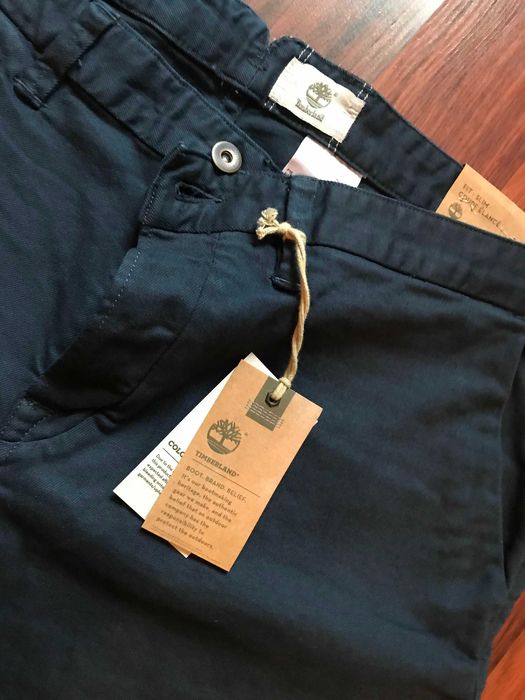 Pantaloni chinos barbati Timberland, slim fit, noi
