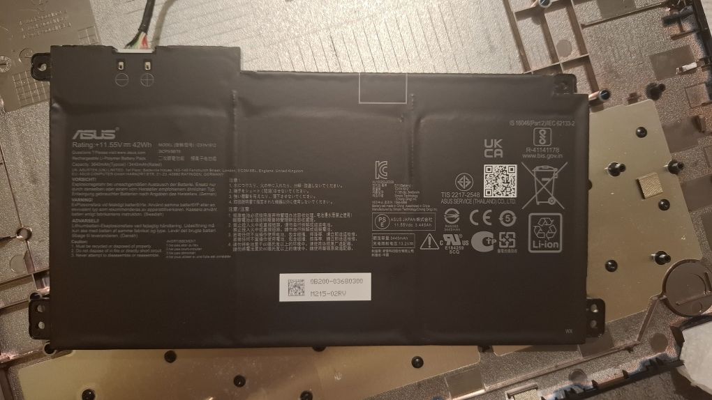 Acumulator original Asus E410 BATT/BYD PRIS/B31N1912 B0B200-03680000