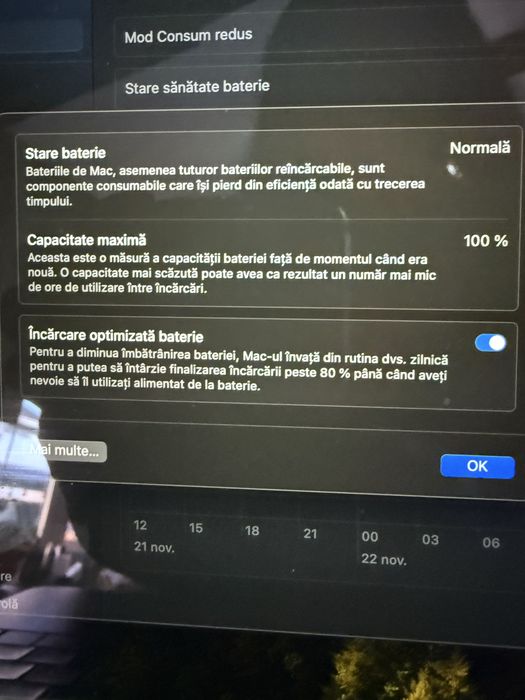 Macbook air M1 100% baterie