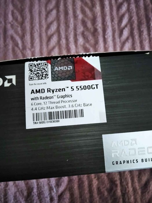 Vând procesor ryzen 5 5500GT Nou ( impecabil .