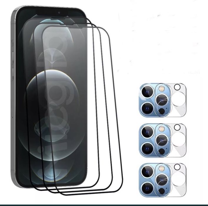 Iphone 14/13/12 MINI PRO MAX Folie Sticla 13D Full Margine Neagra