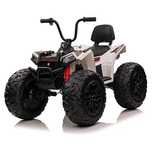 ATV electric Kinderauto SX2129 4x4 24V roti moi, scaun tapitat White