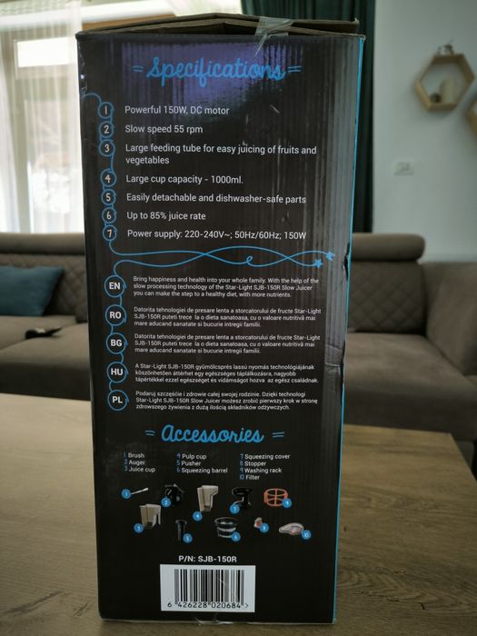 Storcator Fructe Slow Juicer SLB-150 R