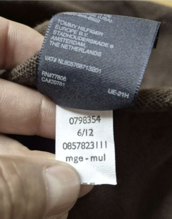 Pulover Tommy Hilfiger Premium Cotton, Bărbați, Maro, Mărimea XL