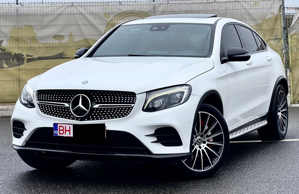 Mercedes-Benz GLC Coupe Glc  coupe 250  AMG  pachet Alb interior visiniu deosebit km real!