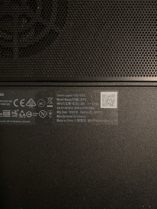 Lenovo Legion y530-15ich