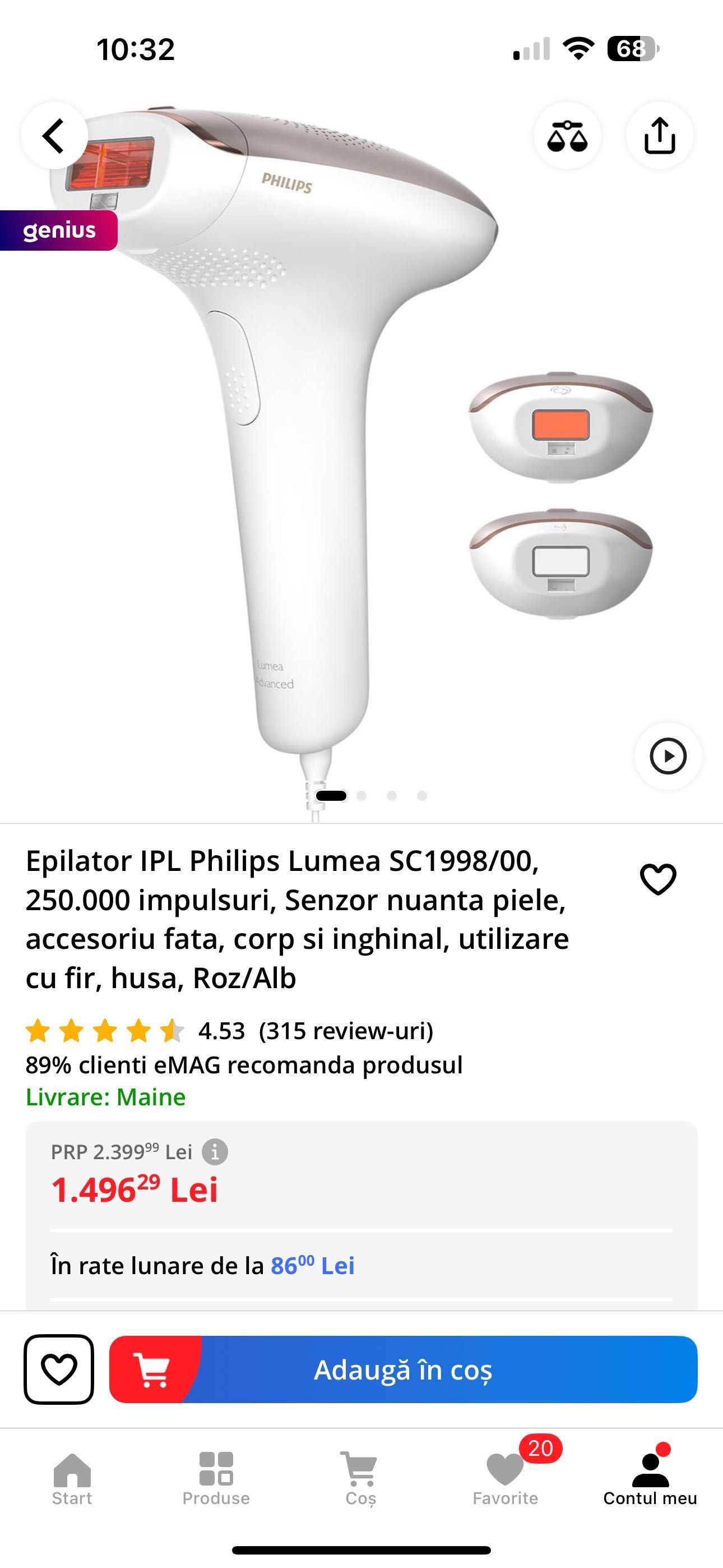 Vând epilator Lumea Advanced