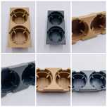 Suport Pahare Cup Holder gri bej compatibil BMW Seria 3 E46