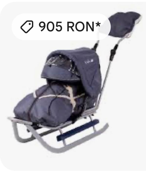 Sanie picolino delux cu sac de dormit nouă !