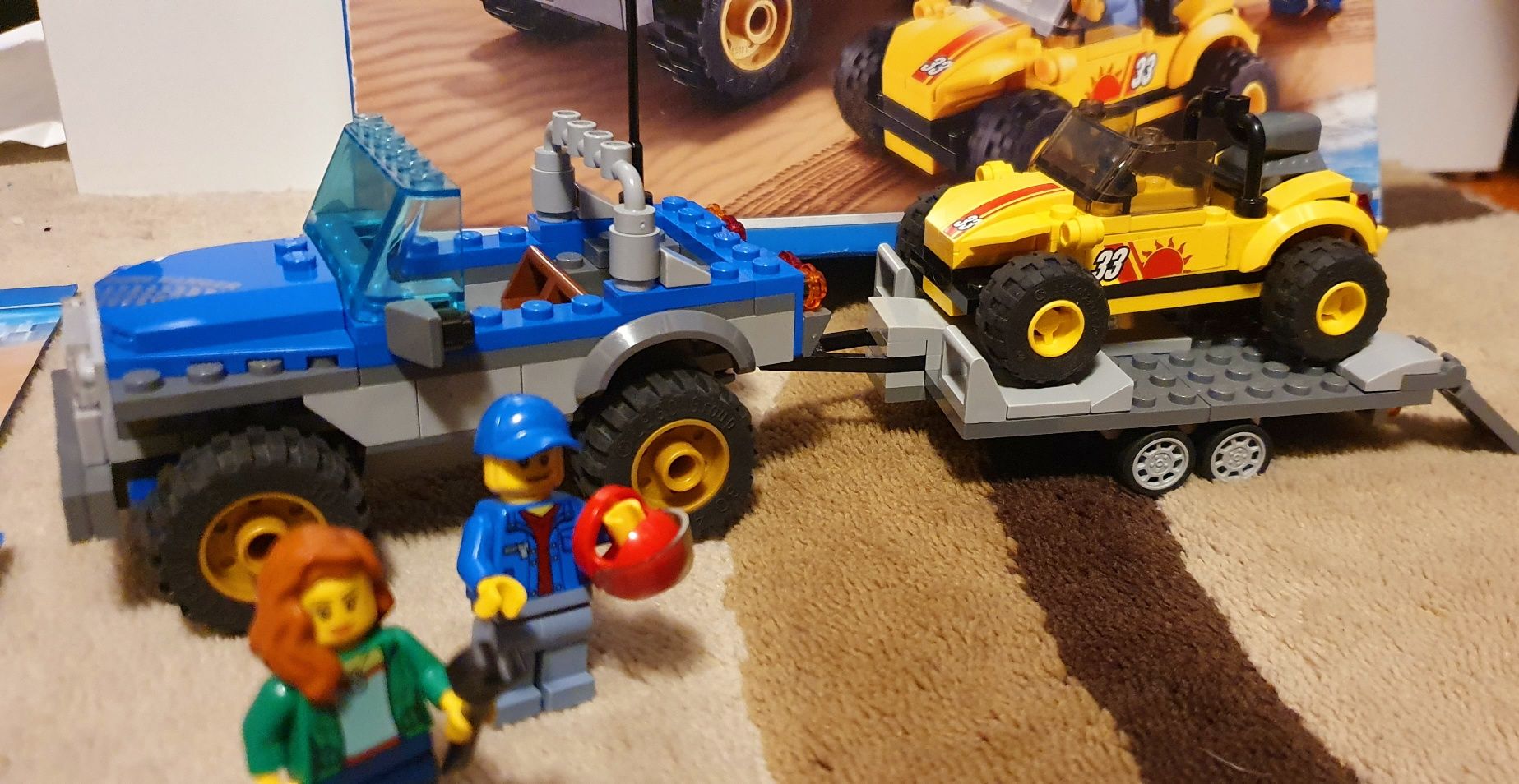 Lego 60082 masina teren si remorca auto