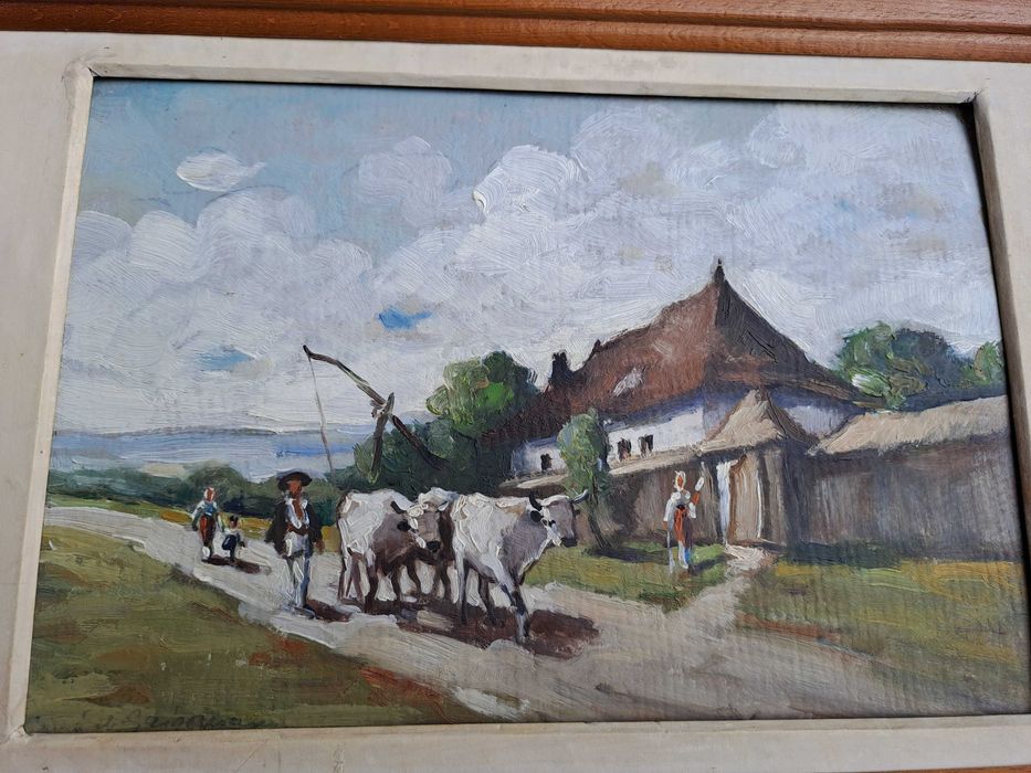 tablou pictura pe carton 43/30 cm