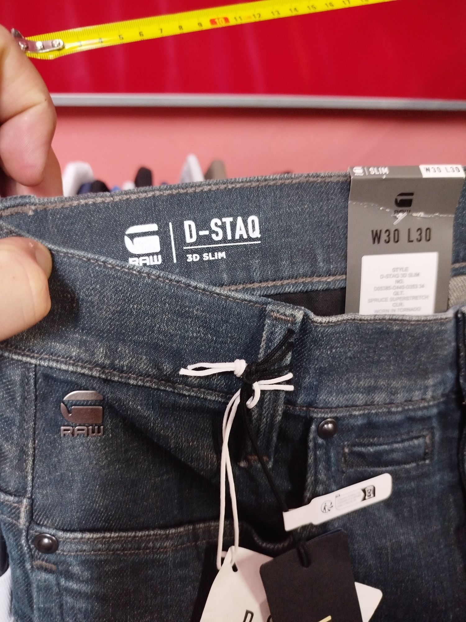 Оригинални дънки G-Star Raw D-Staq 3D Slim W30 W31 W32 W40 нови мъжки