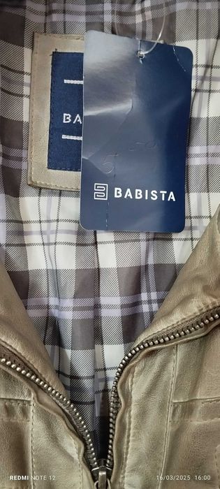 Geaca piele naturala bărbați noua Babista