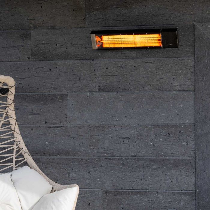 Incalzitor Veito Nevada 2,5kW, fibra Carbon, Aluminiu, 3 trepte, IP55