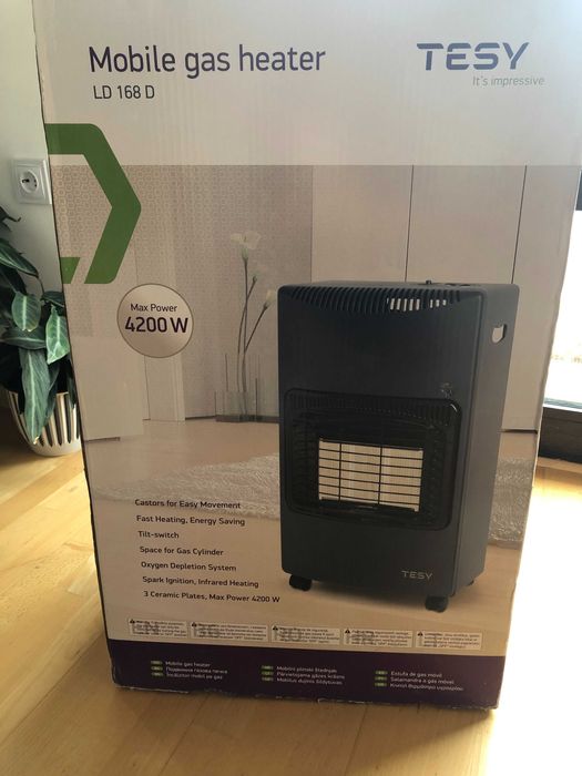 газова печка за отопление TESY