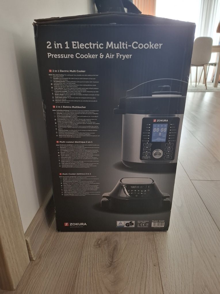 Nou air fryer zokura cu garanție
PRESSURE COOKER & AIR FRYER