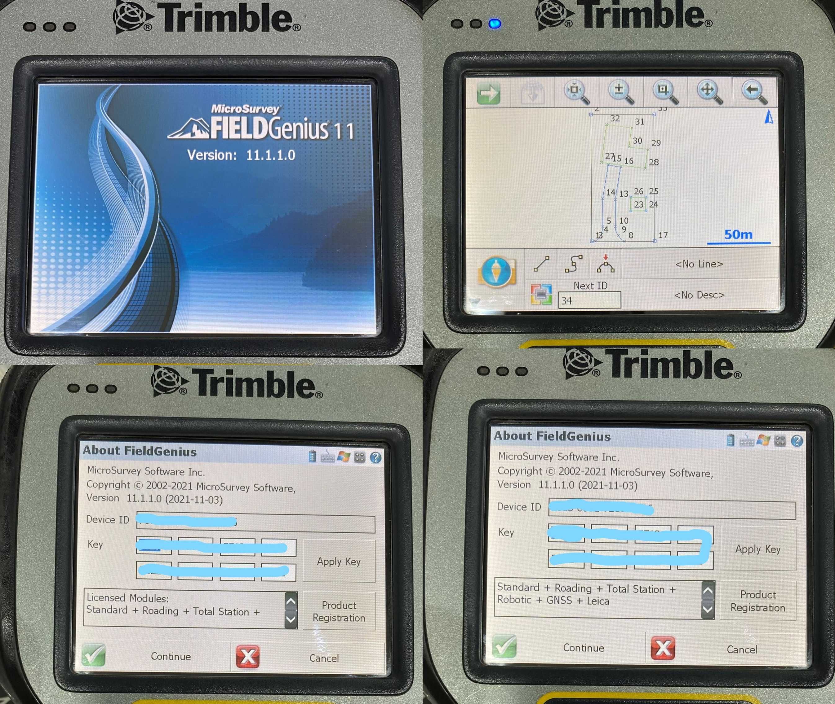 Trimble TSC3 Ranger 3, cu SURVCE 6, SURVEYPRO 6, SCS900, RADIO 2.4GhZ