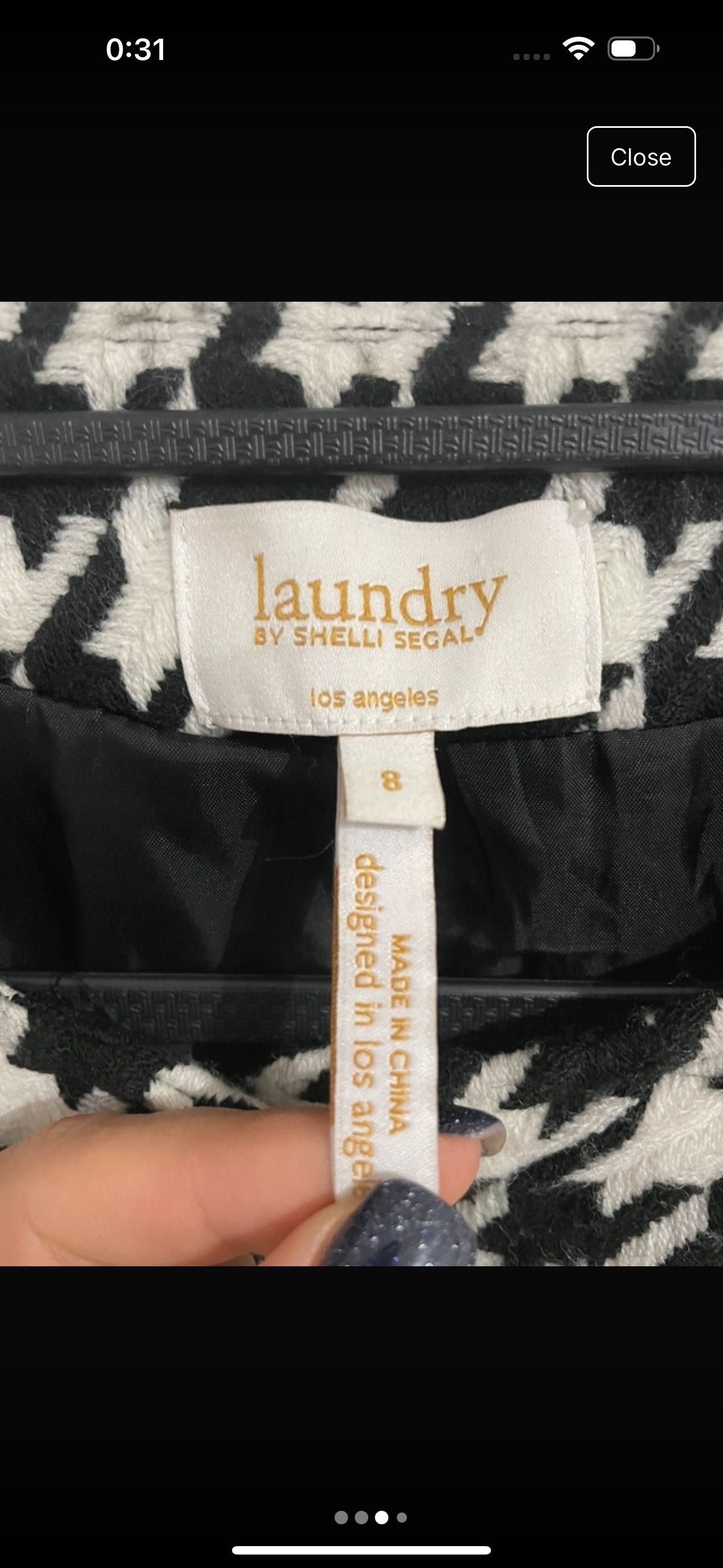 Палто houndstooth Laundry by Shelly Segal