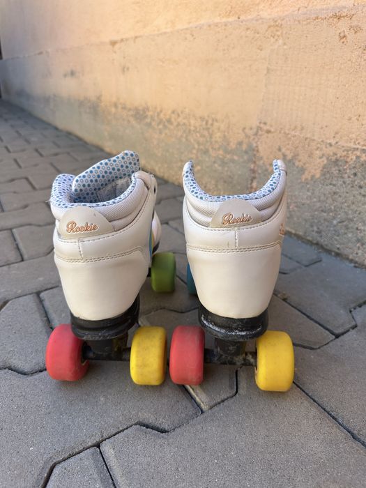 Patine cu rotile Rookie Forever Rainbow White