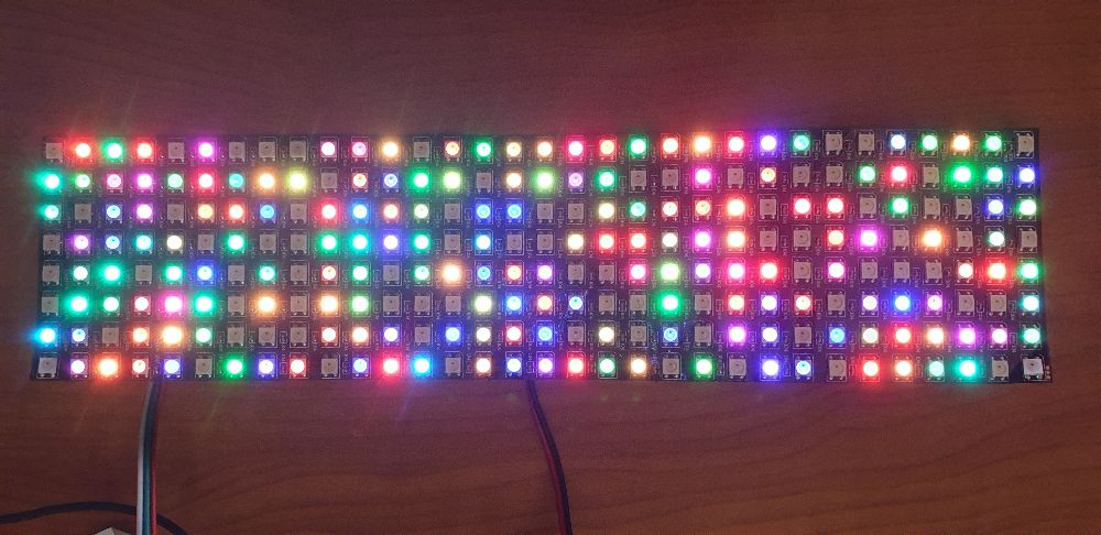 WS2812 Led strip, 8bit, Ring: 8,16,24,32 bit, matrix: 8x8, 8x32, 16x16