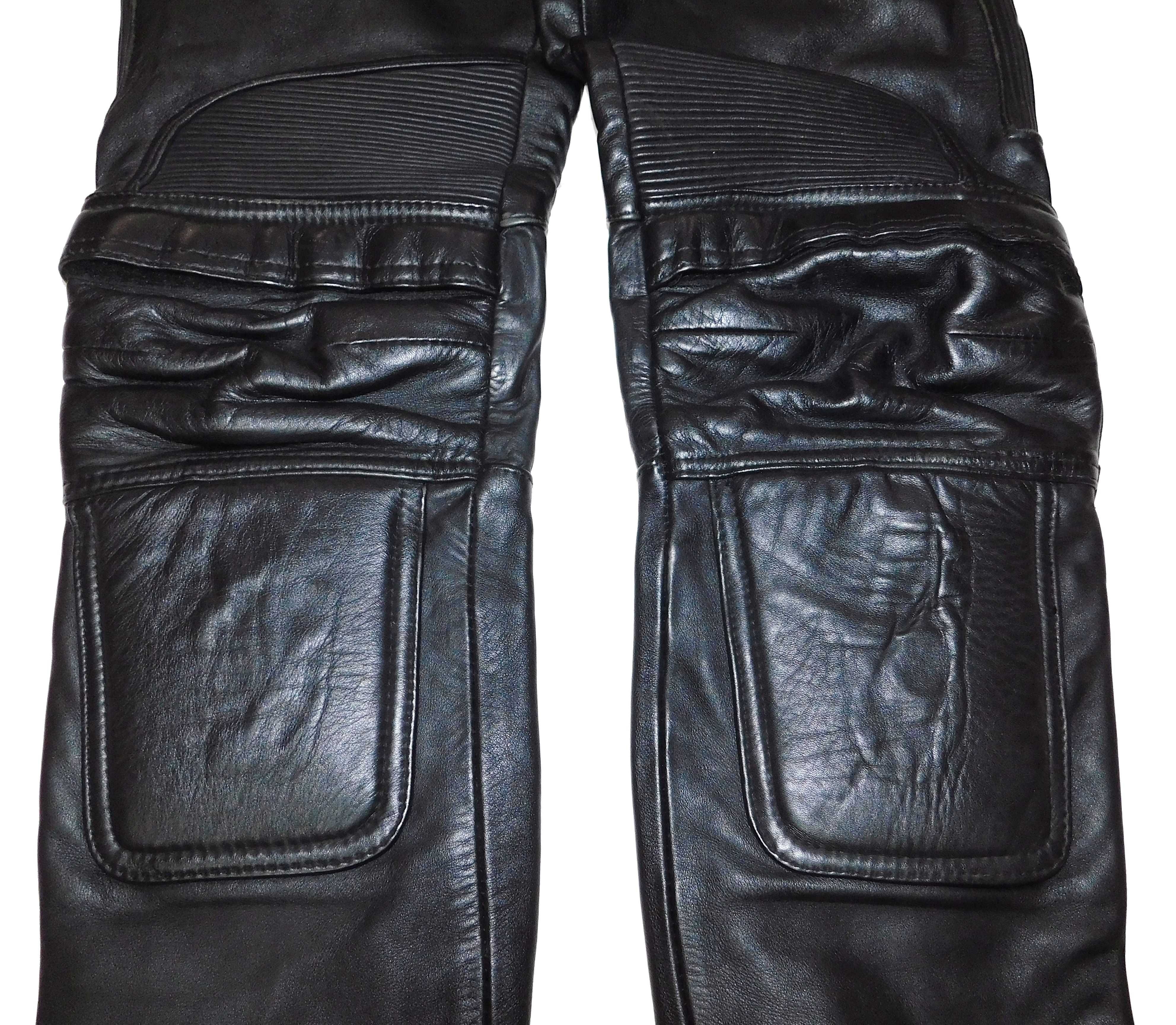 Pantaloni moto piele Raberg barbati marimea 48(S)