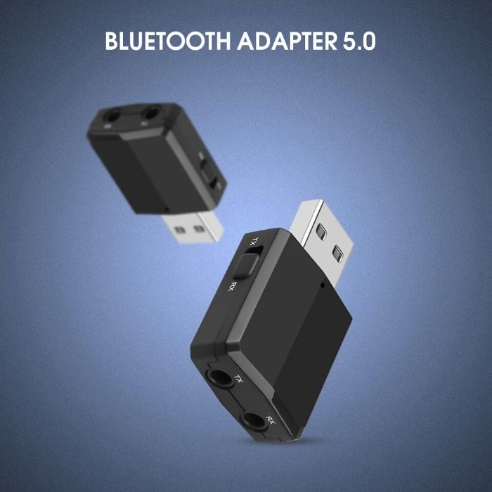 Нов стерео 3в1 bluetooth 5.0 блутут аудио адаптер приемник предавател