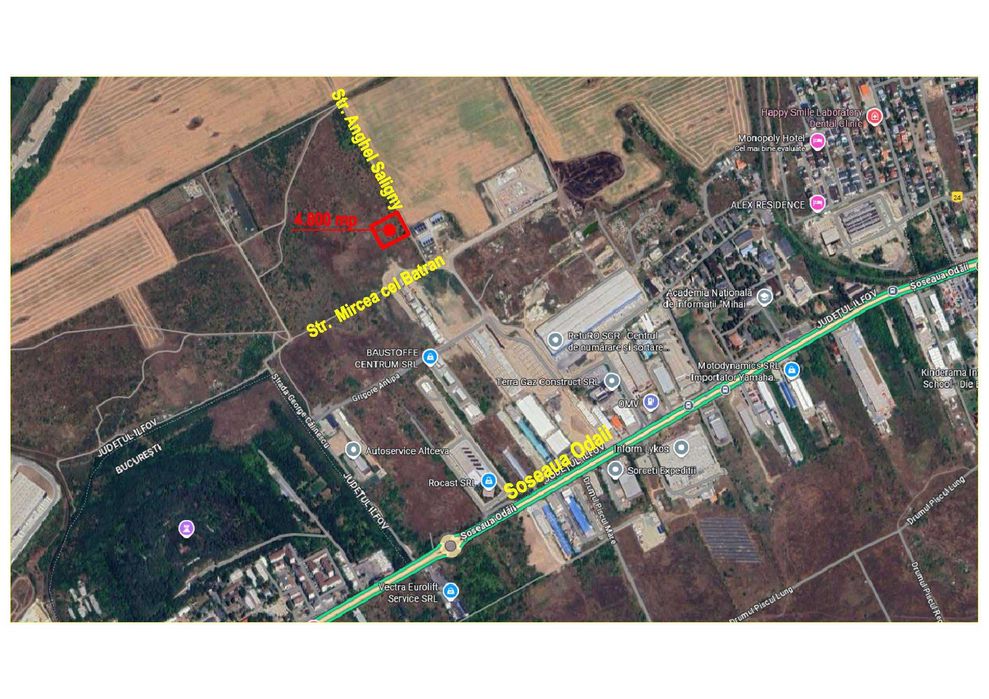 Teren cu PUZ aprobat P+5E - Otopeni