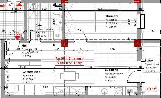 Apartament cu 2 camere, finisat nou, zona Tineretului, Tva inclus