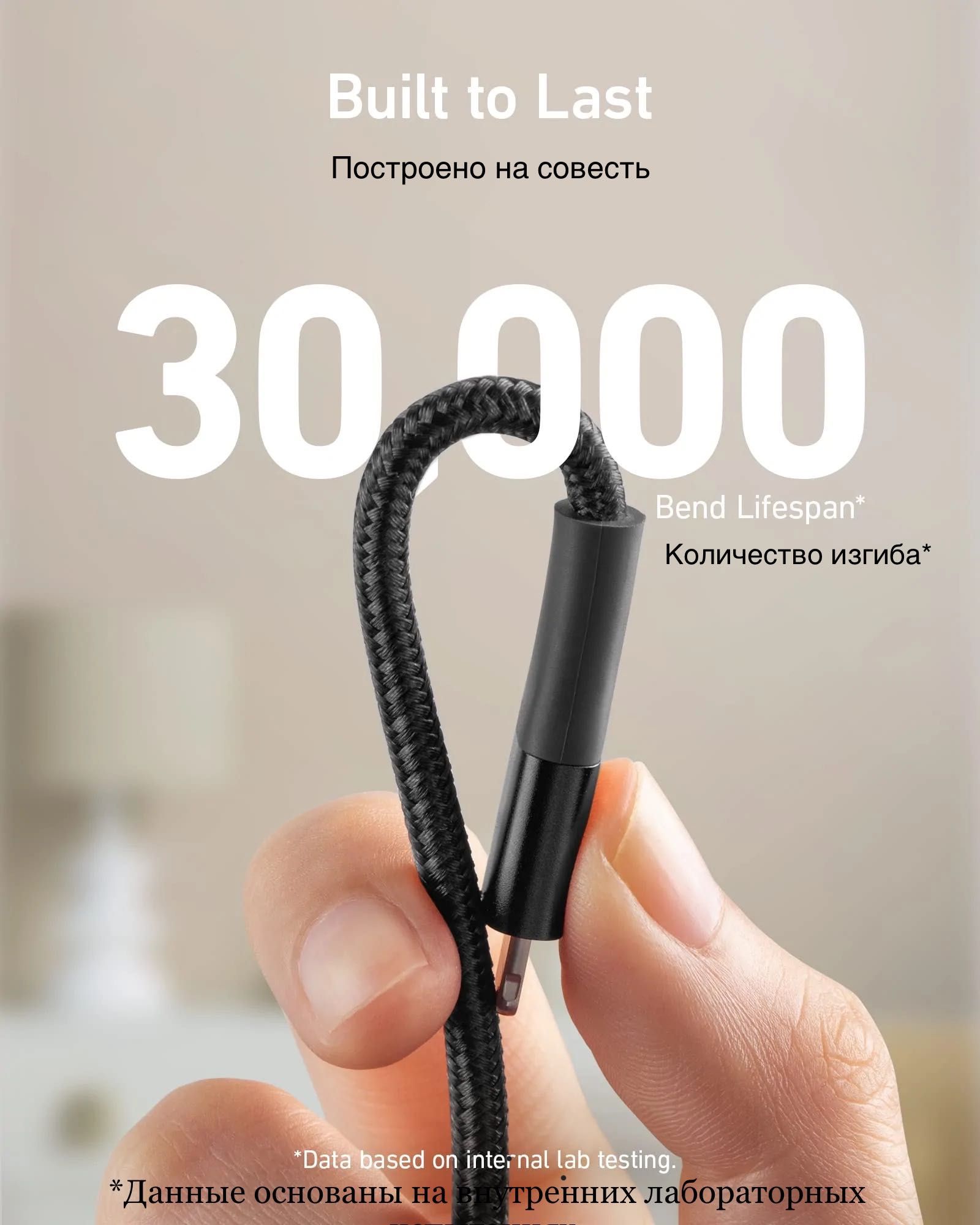 ANKER, Powerline+ II. 1.8метр USB шнур  Lightning для iPad и iPhone