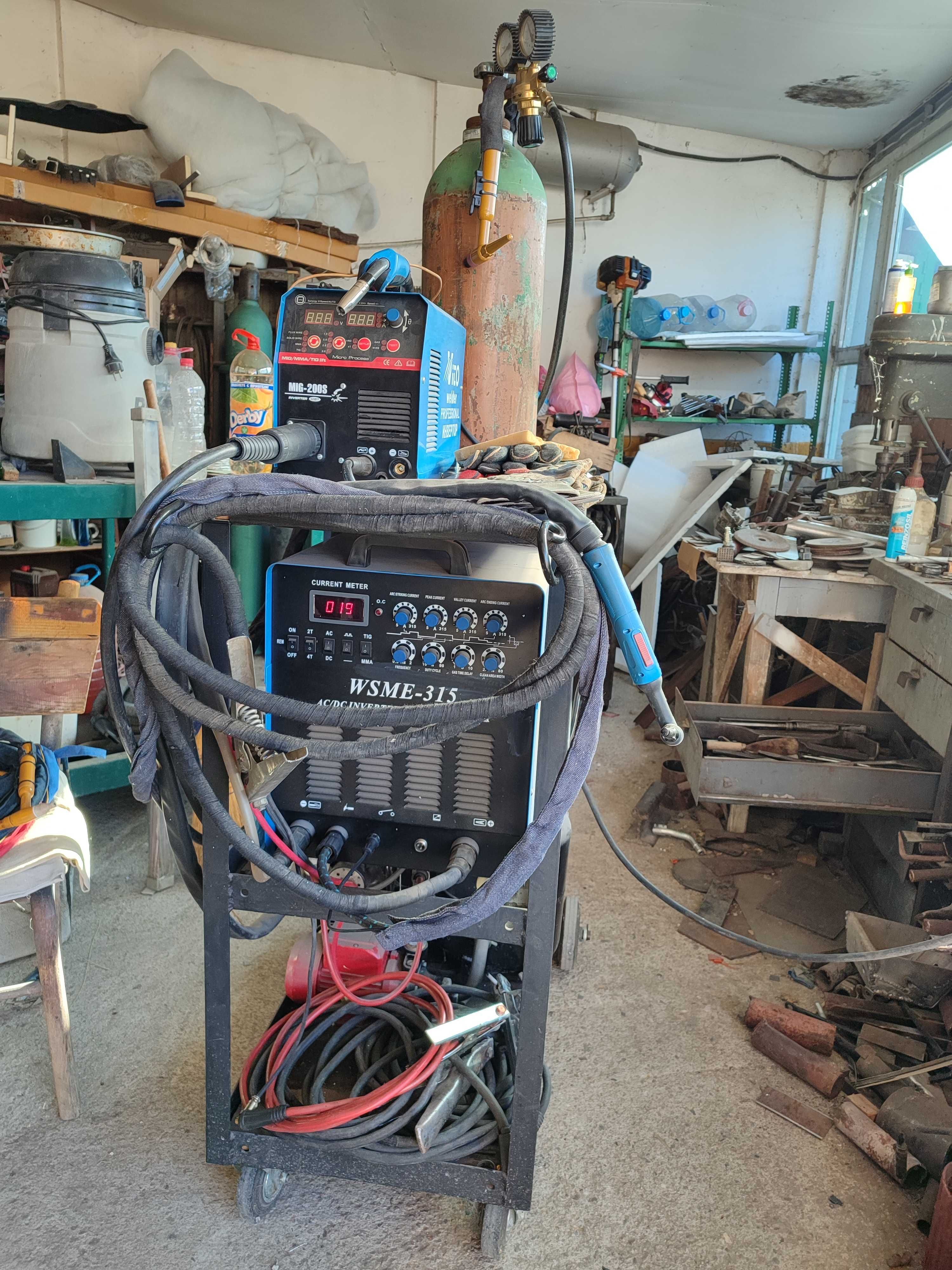 Аргонов апарат за заваряване на алуминий AC/DC WSME-315 INVERTER