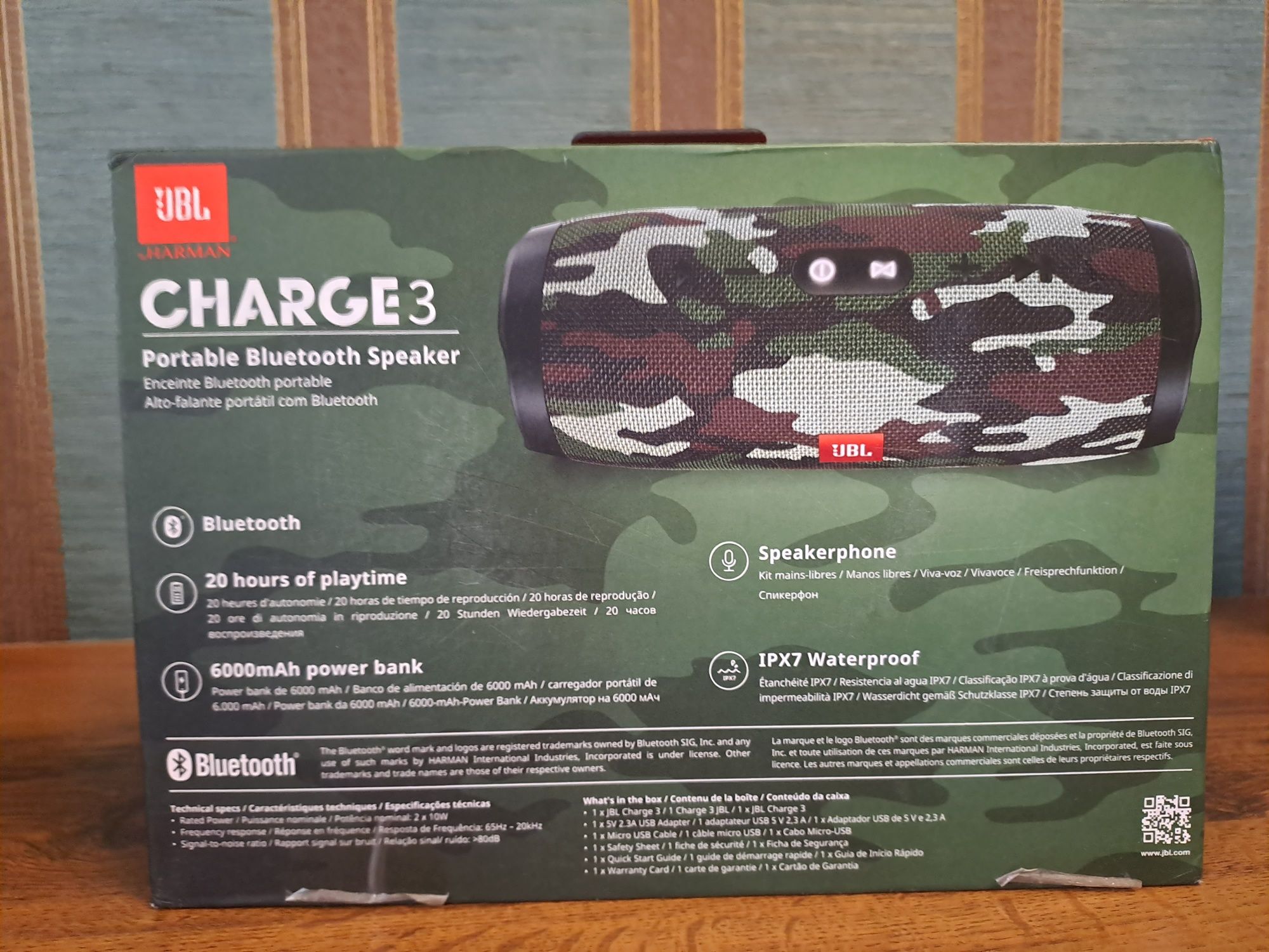 Колонка jbl charge 3