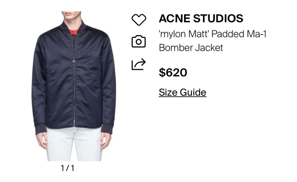 Мъжко яке ACNE STUDIOS Bomber Jacket .Размер S