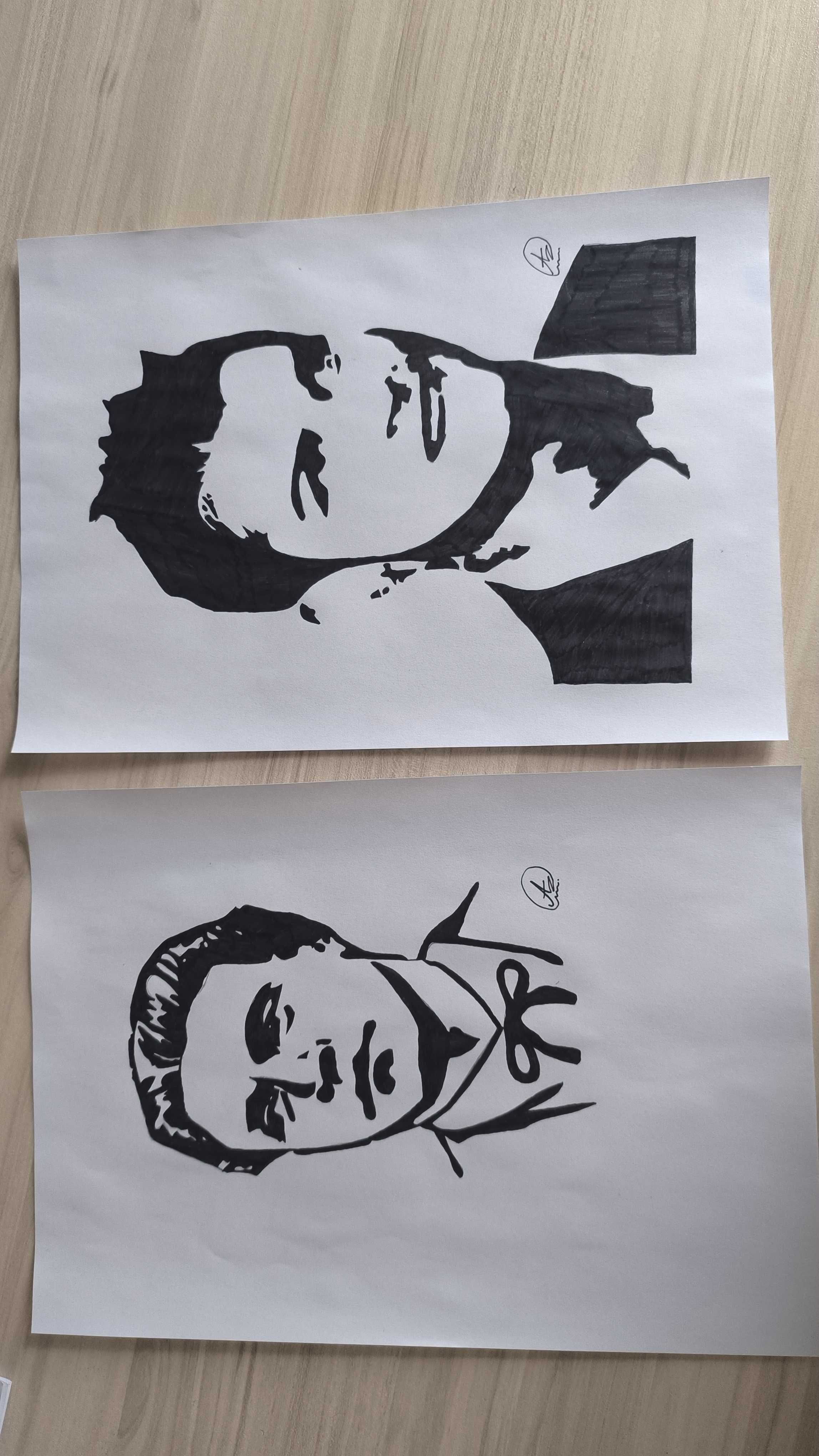Портрети и рисунки на известни личности