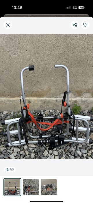 Suport 3 biciclete cu prindere pe hayon / portbagaj