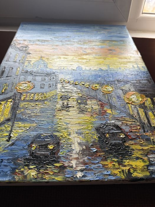 ,,Златен час” масло картина