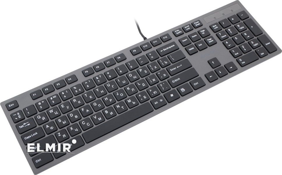 # Клавиатура A4Tech KV-300H Тонкая серая проводная USB Версия Ru