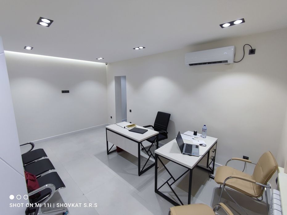 Офис 2 комнаты 50м² Кушбеги Башлык Аэропорт 1 линя вдоль дороги