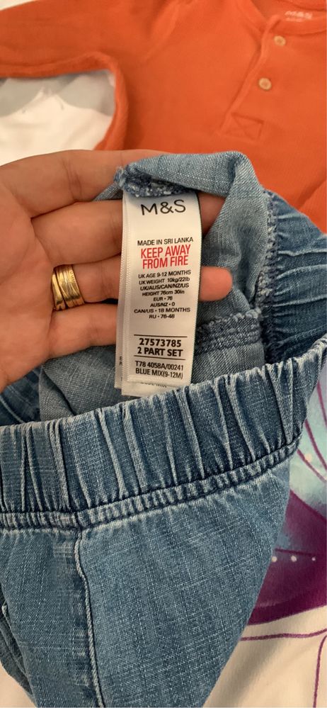 Set pantaloni și body M&S