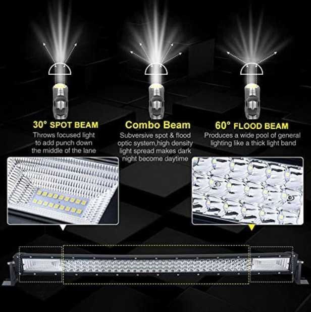 7D 7Д Диоден лед бар ИЗВИТ / LED BAR 131 СМ 675W