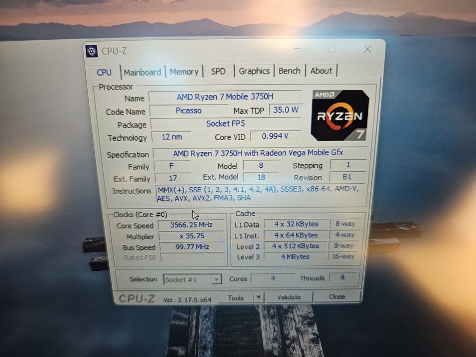 Laptop Gaming Asus FX505DT 16GB-RAM Ryzen7  1650 4Gb