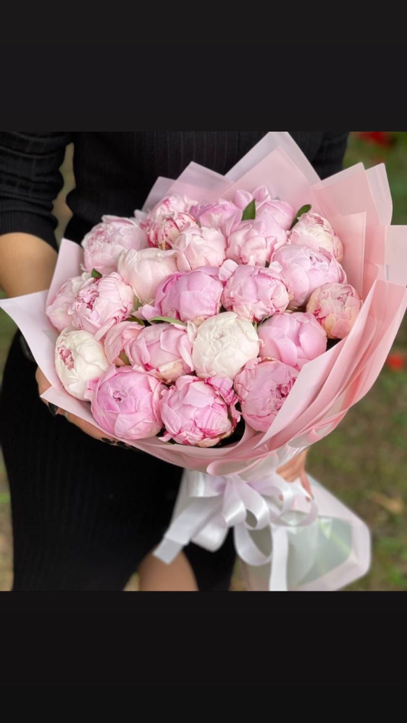 Букет Пионов Цветы доставка Алматы